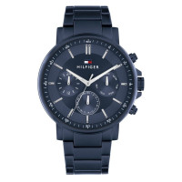 Tommy Hilfiger 1710705 Ανδρικό Ρολόι Μπαταρίας Μπλε Μεταλλικό Μπρασελέ 44mm